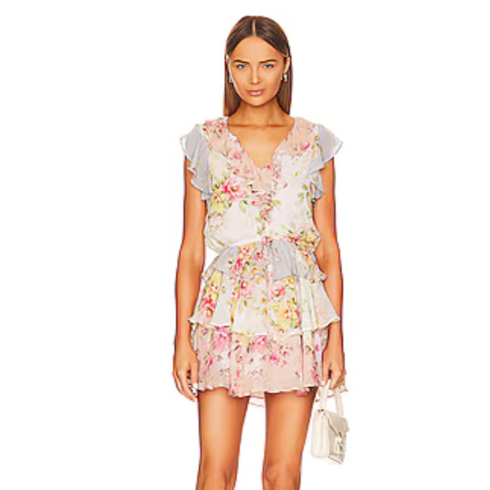 Winnie Mini Dress in Dazzling Garden